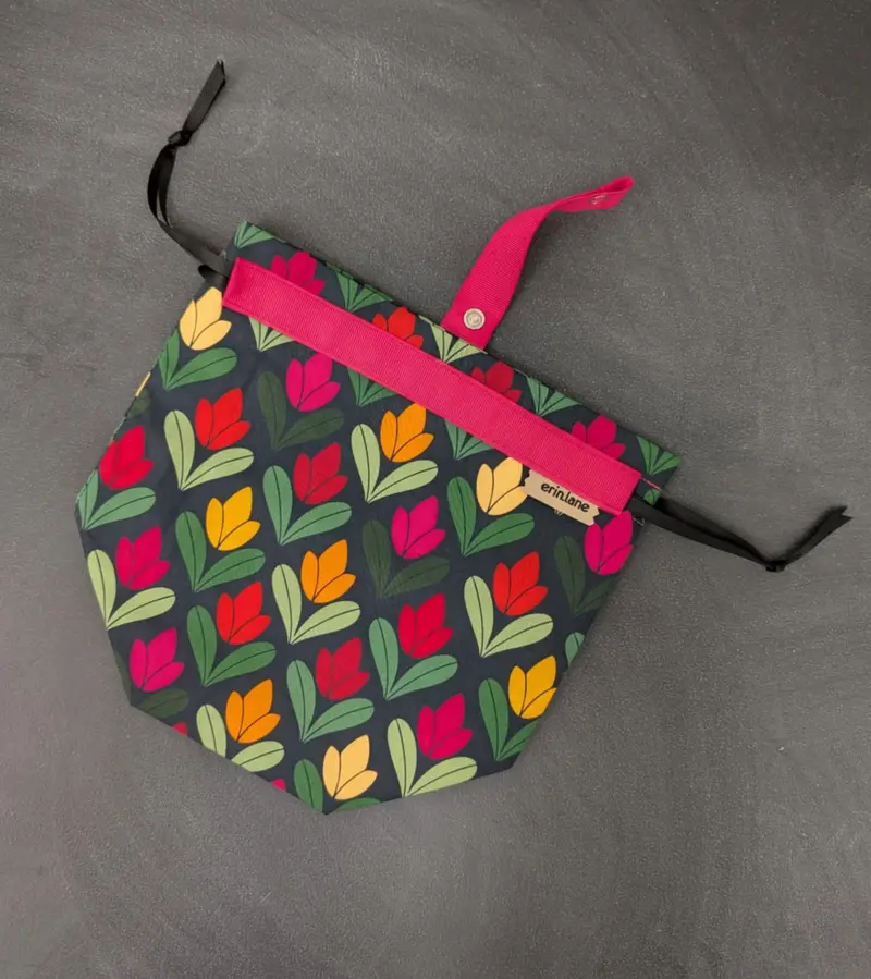Sock Project Bag in Holland Tulips