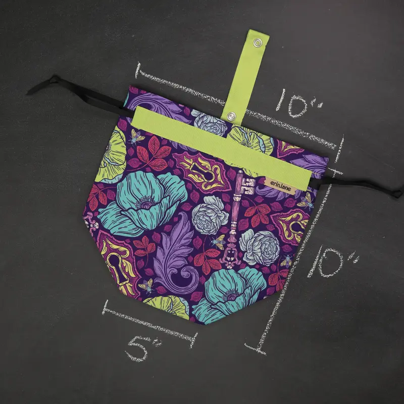 Sock Project Bag in Under Lock and Key