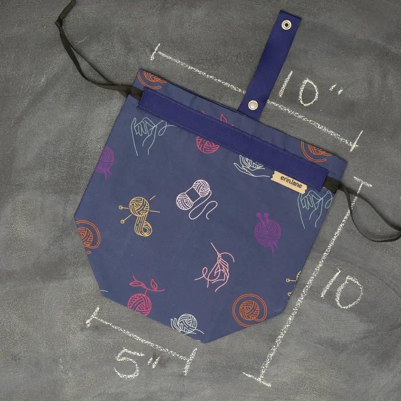 Sock Project Bag in Woven Wards