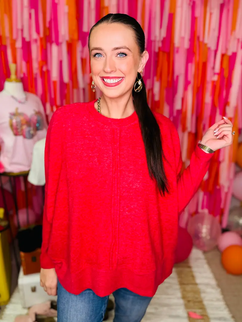 Soft & Classic Sweater - Red