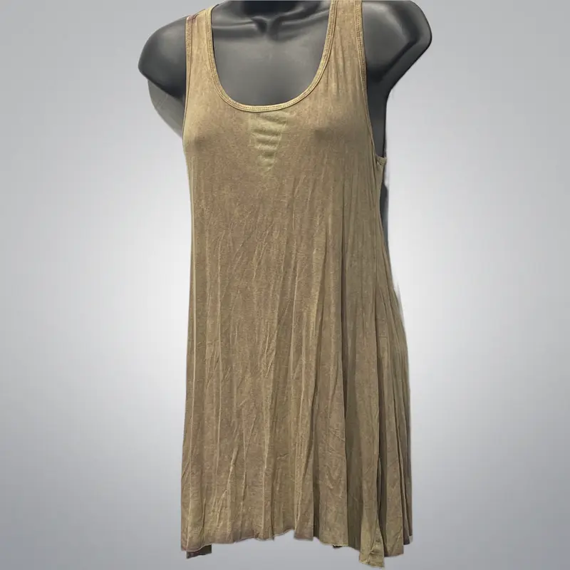 Soft Knit Tunic Length Tank Top
