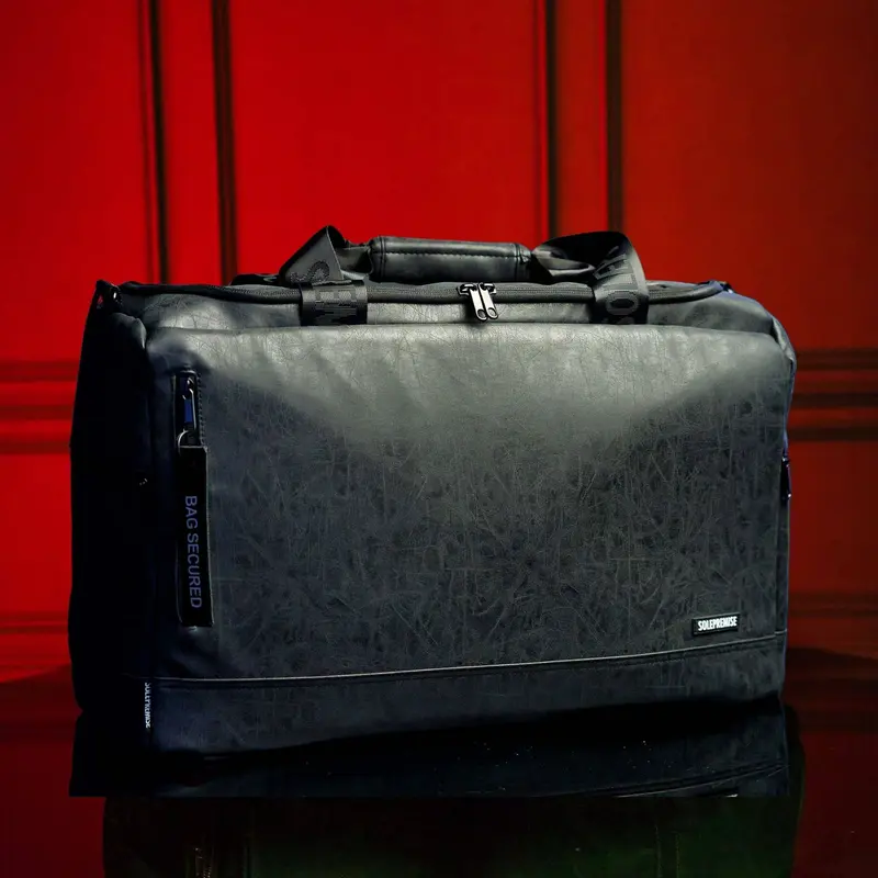Sole Premise Black Leather Sneaker Duffle