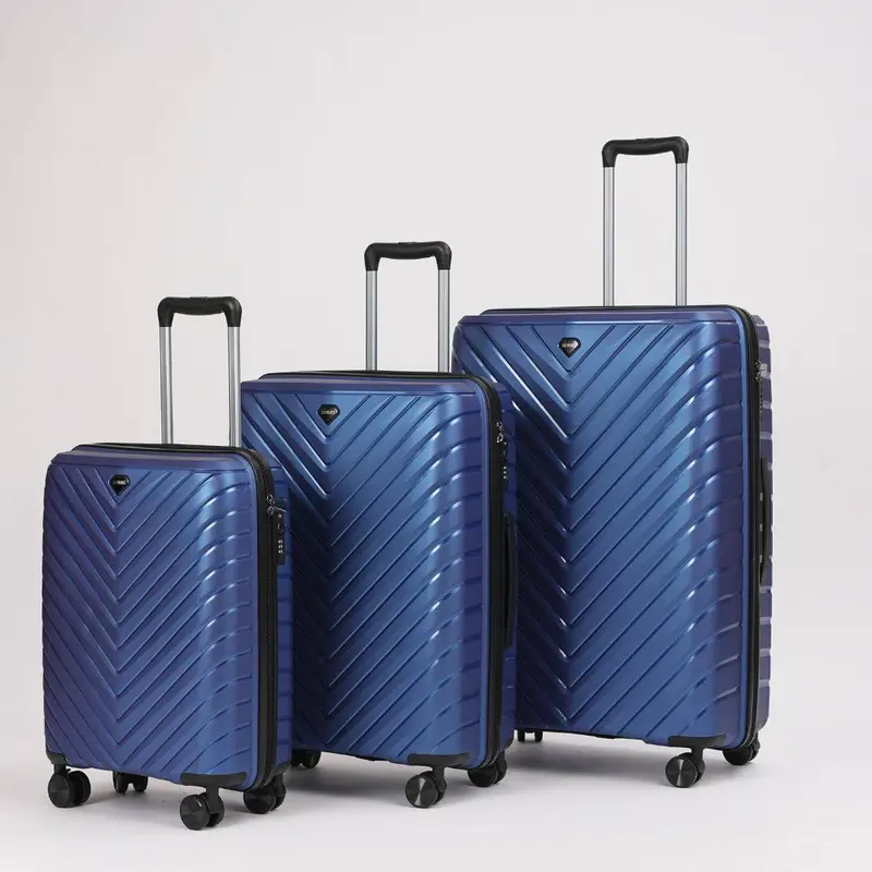 Sole Premise Blue Hardcase 3-piece Luggage Set