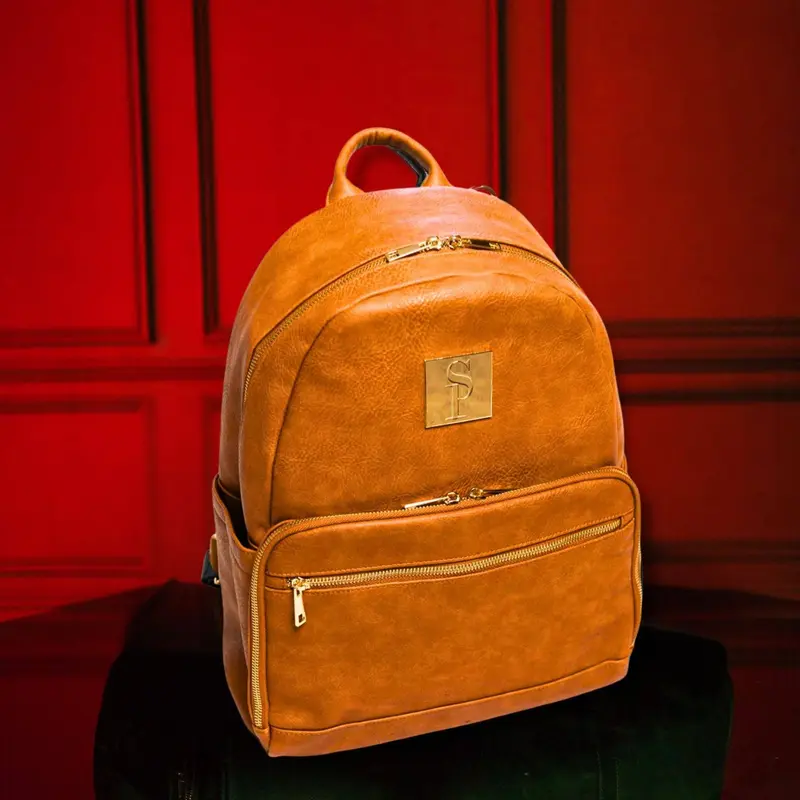 Sole Premise Brown Leather Carrier Sneaker Backpack