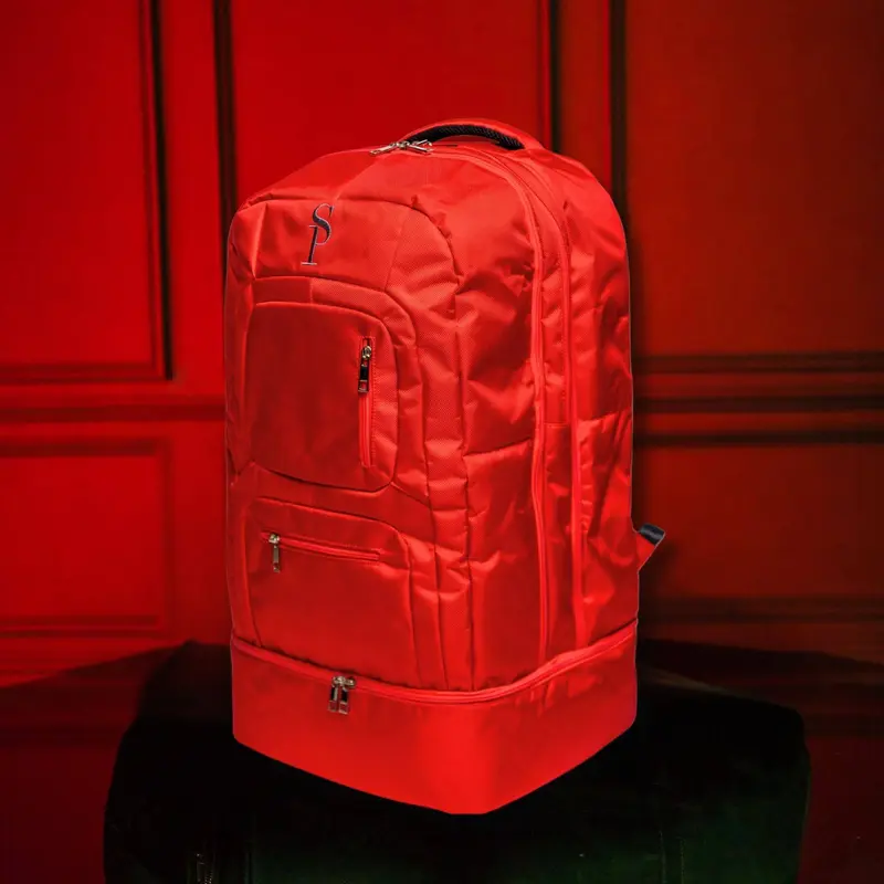 Sole Premise Red Polyester Carry-On Patented Backpack (Only 300 Made)