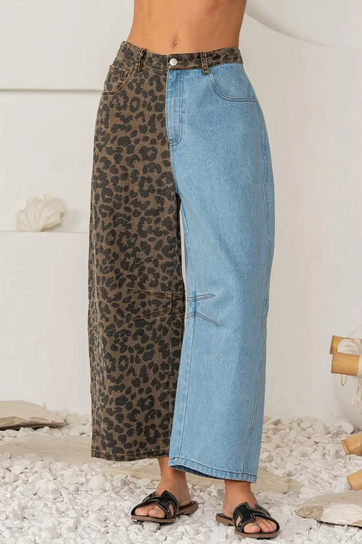 Split Design Wide Leg Pants
