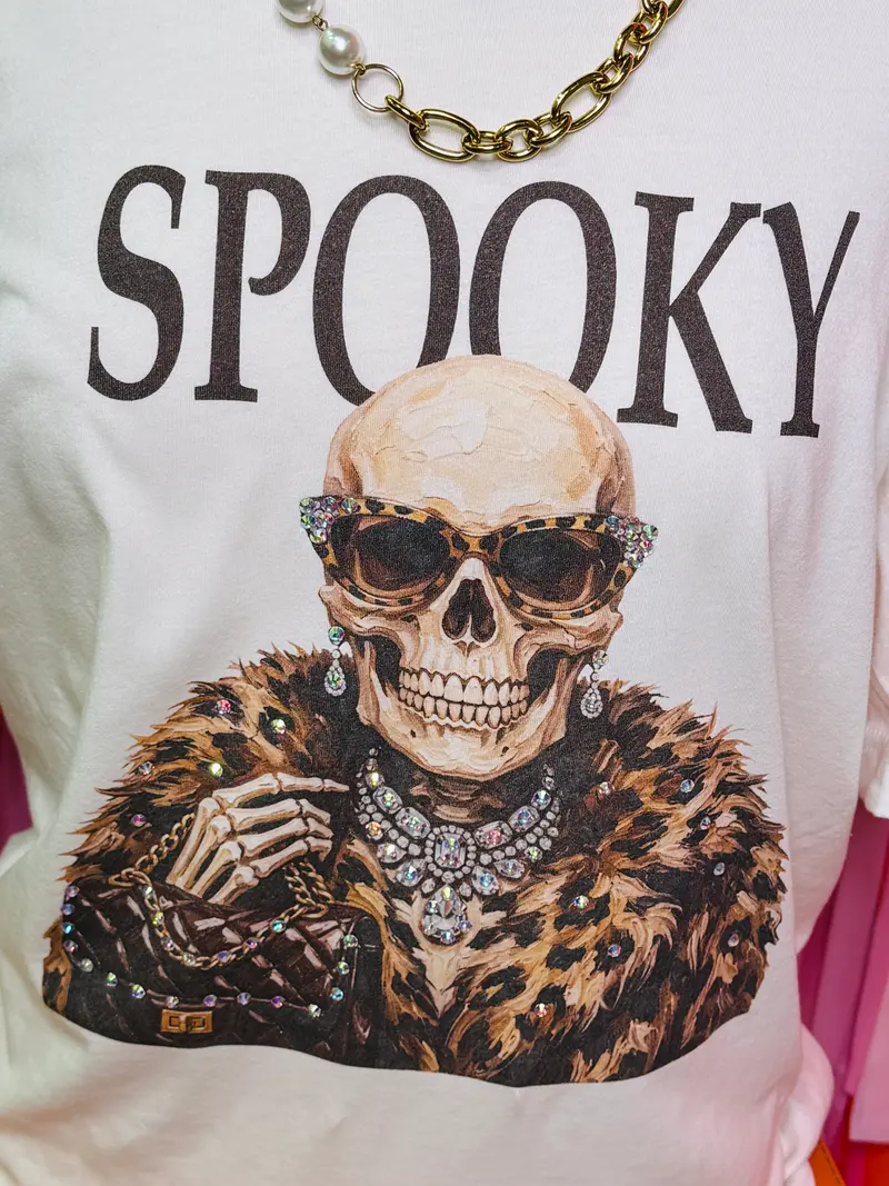 Spooky Skeleton Boujee Tee