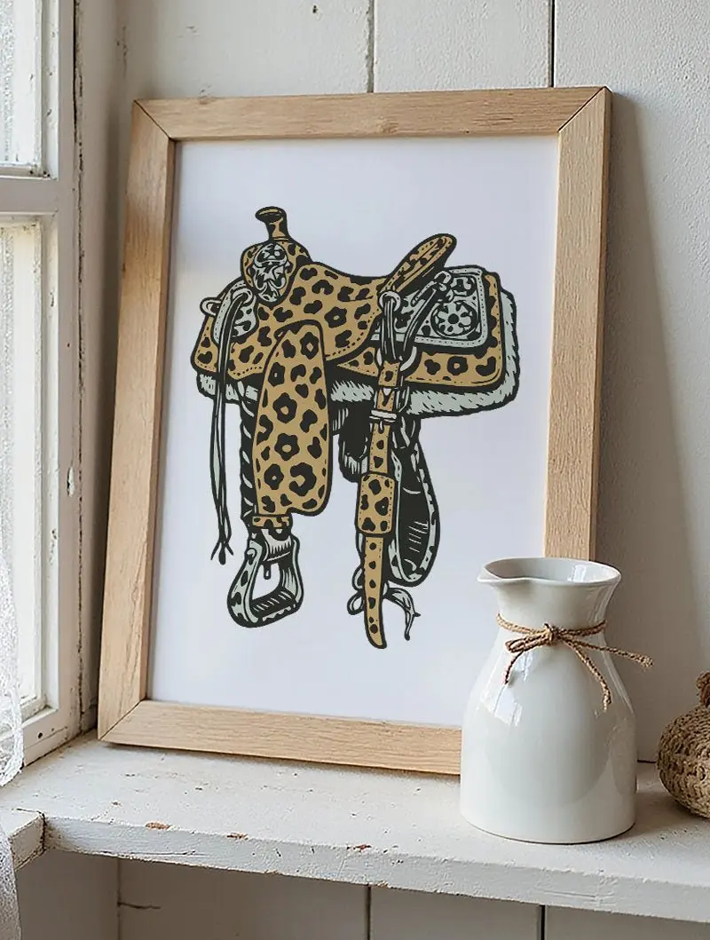Spotted Saddle Ready To Frame Canvas Print