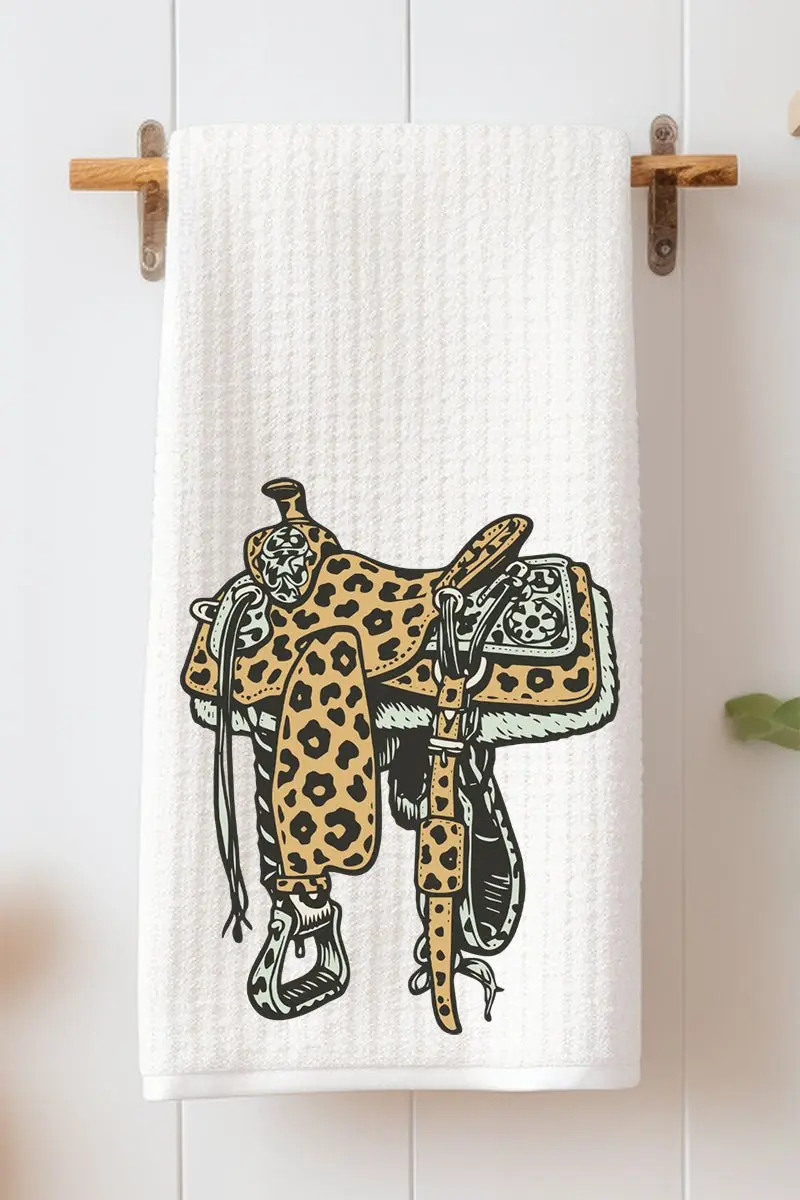 Spotted Saddle Waffle Kitchen Towel