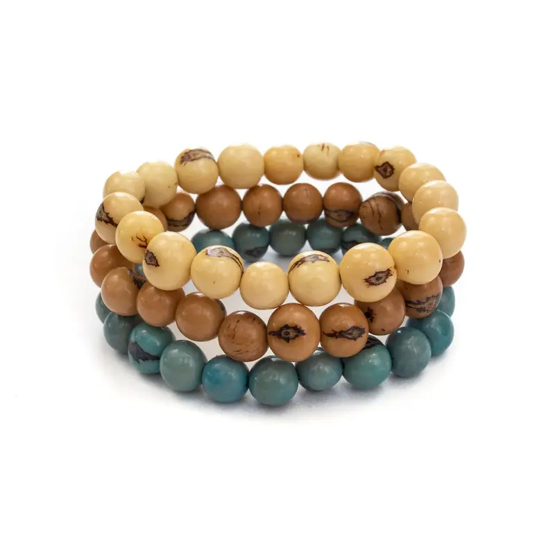 Stacked Three-Bracelet Set