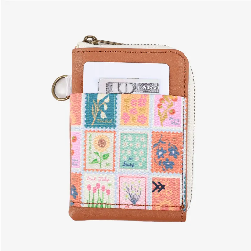 Stamps - Leather Zip Wallet