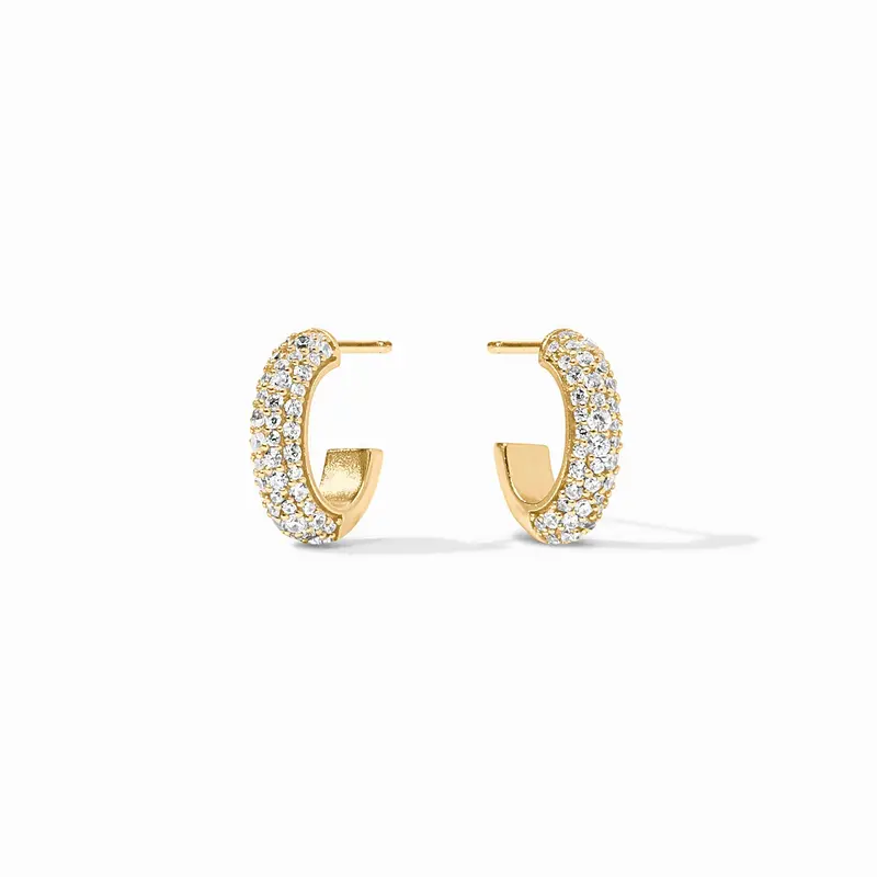 Stardust Hoops in Cubic Zirconia