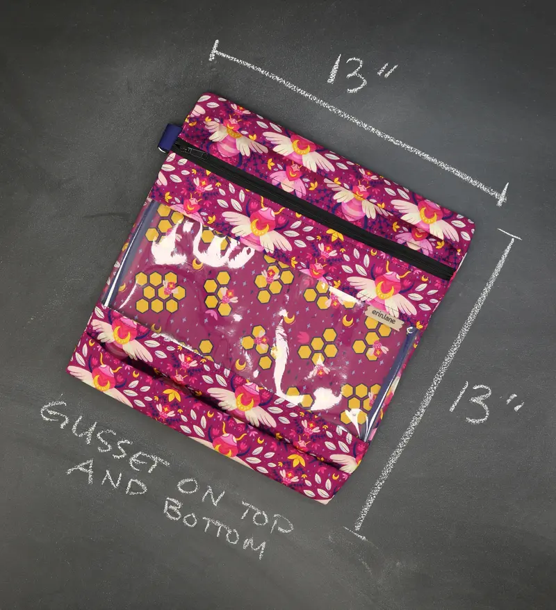 Stash The Most Project Bag and Storage Solution in Fuchsia Bees