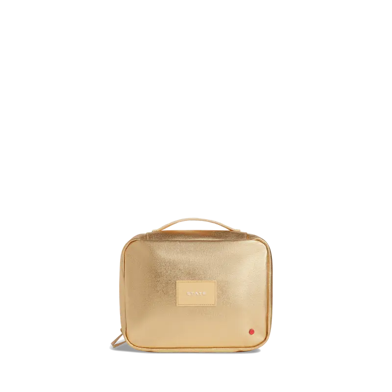 STATE Bags Bensen Toiletry Kit Gold