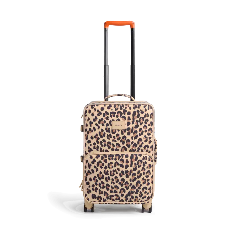 STATE Bags Logan Carry-On Suitcase, Leopard