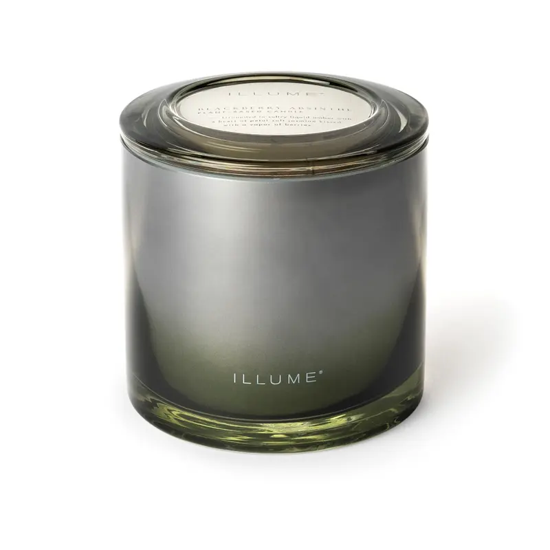 Statement Glass Triple Wick Candle - Blackberry Absinthe