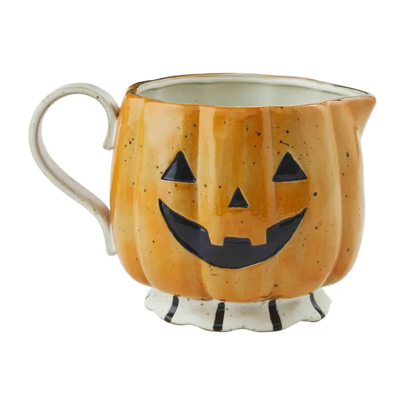 Stoneware Pumpkin Pitcher