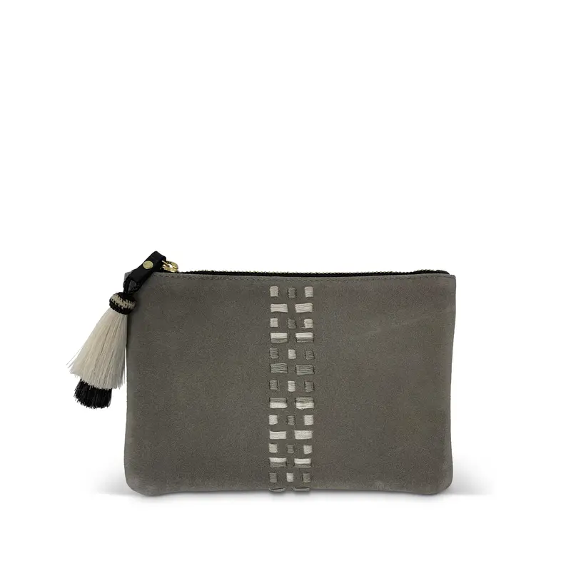 Storm Suede Polo Emb Small Pouch