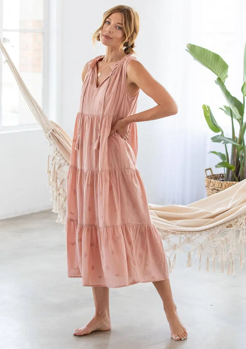 Strawberry Wine Maxi Dress