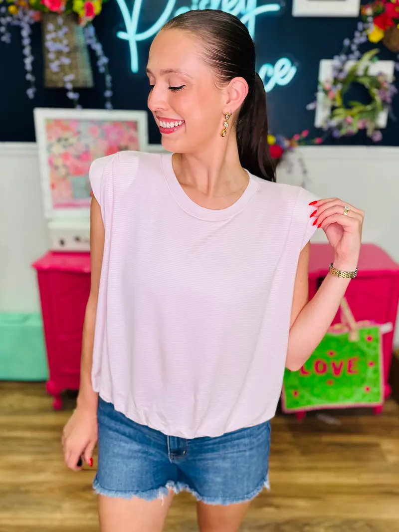 Stripe Society Top - Pink