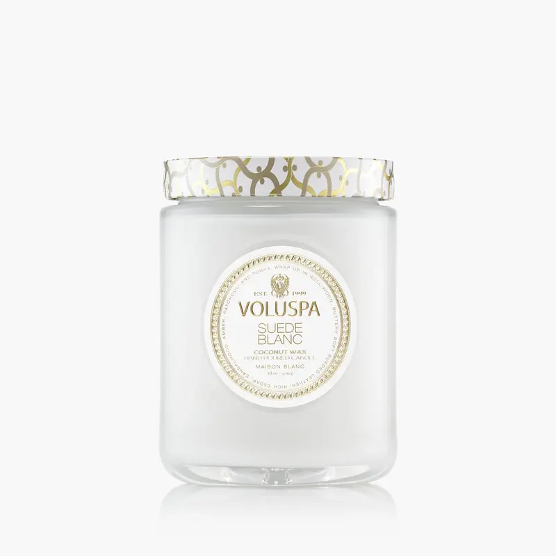 Suede Blanc Large Jar Candle