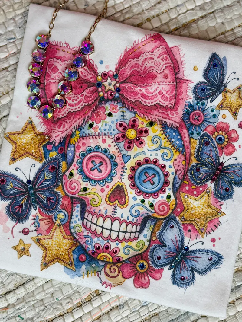 Sugar Skull Sweetheart Boujee Tee