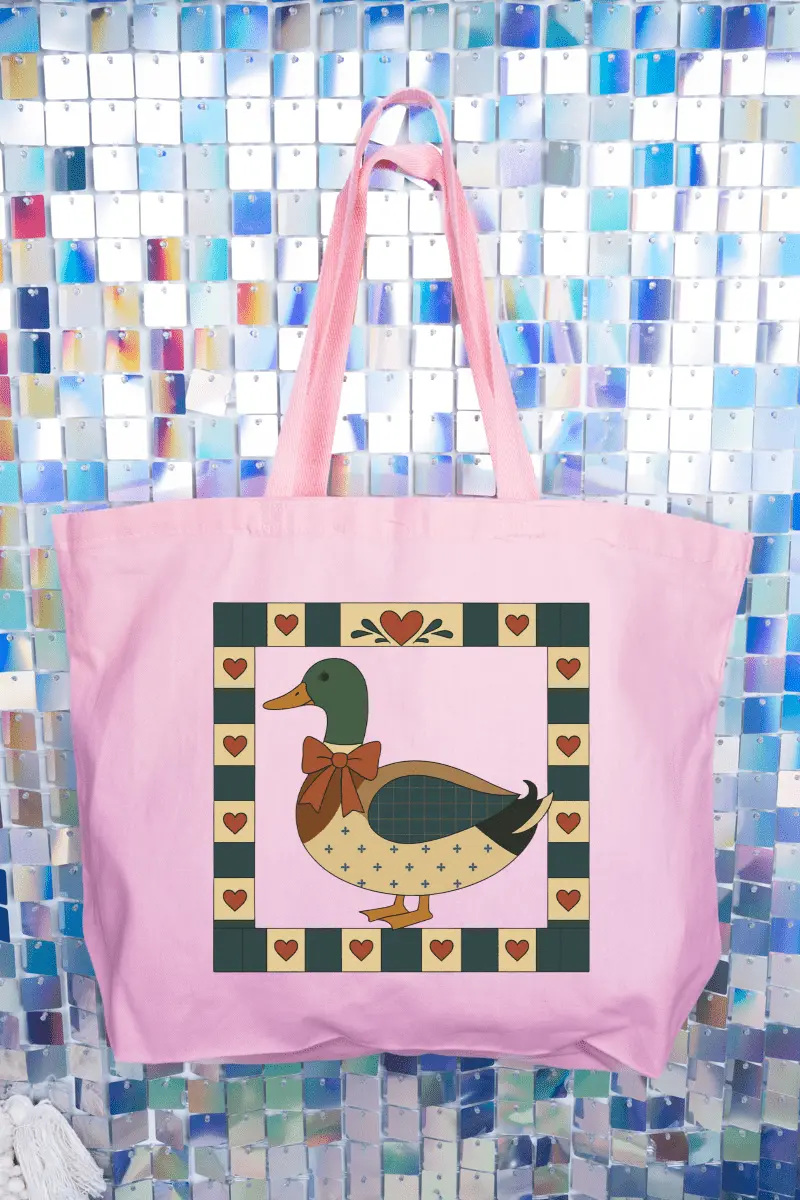Sunday Mallard Canvas Jumbo Tote