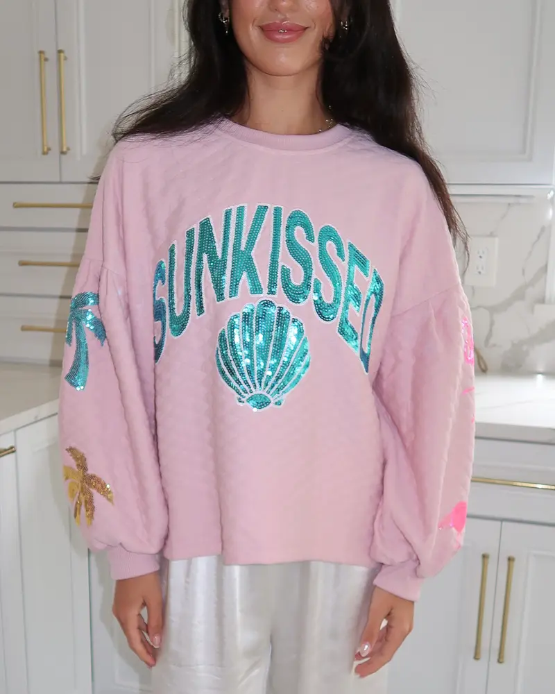 Sunkissed Quilted Crewneck Sweatshirt | Summer