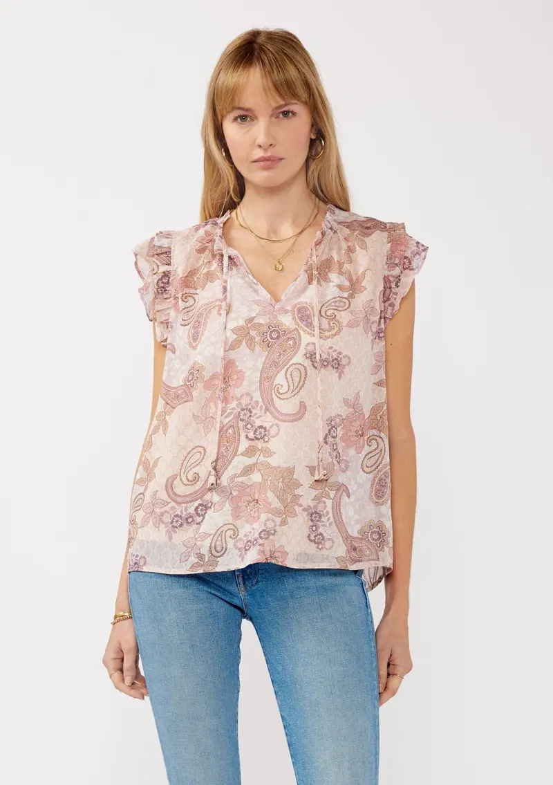 Sunrose Ruffle Top