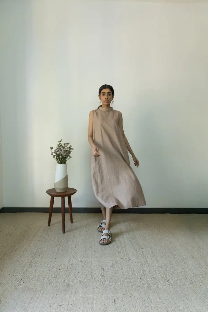 Sunset Rose A Line Dress