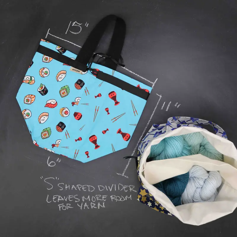 Super Twofer Project Tote Bag in Just Roll with It