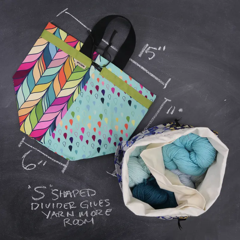 Super Twofer Project Tote in Plaited Palette