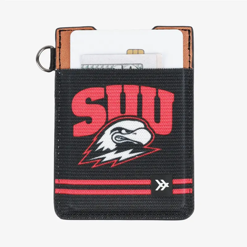 SUU Black - Vertical Leather Wallet