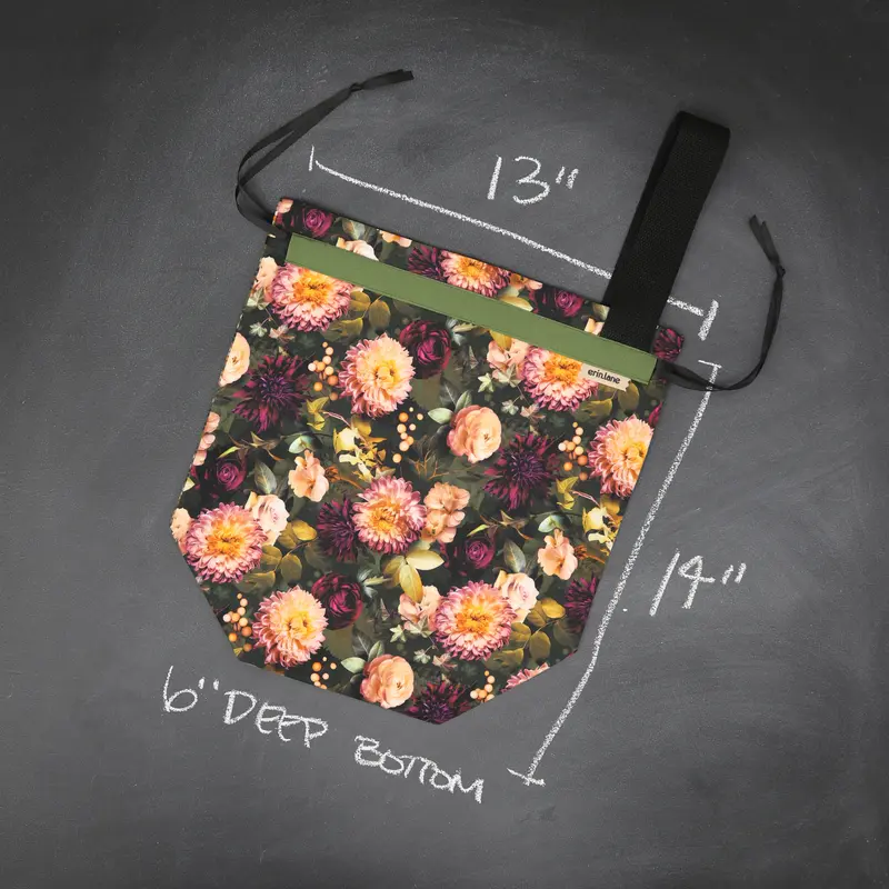 Sweater Drawstring Project Bag in Forget Me Never