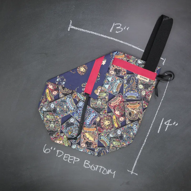 Sweater Drawstring Project Bag in Zodiac Deck