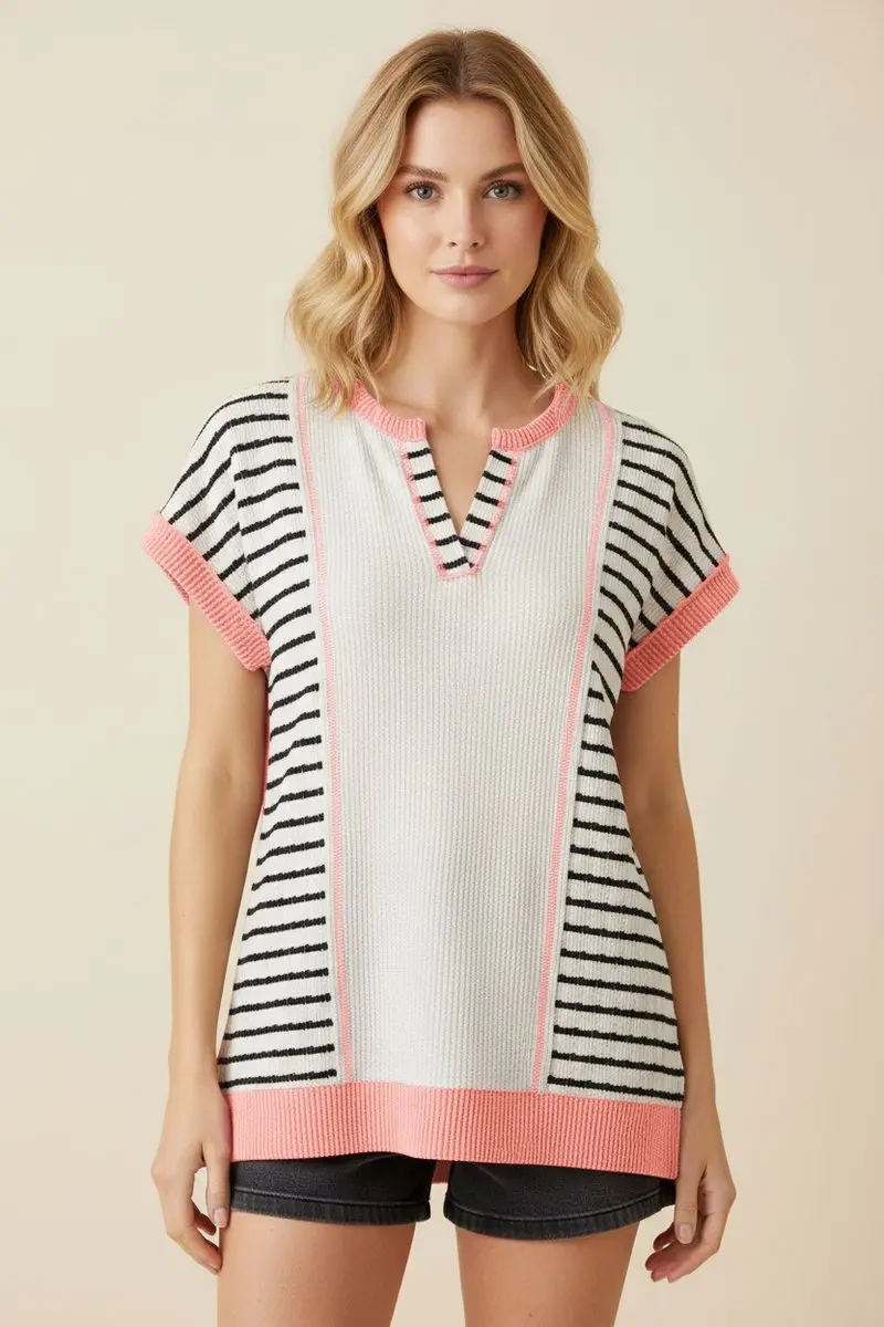 Sweetest Rebellion Top - Salmon