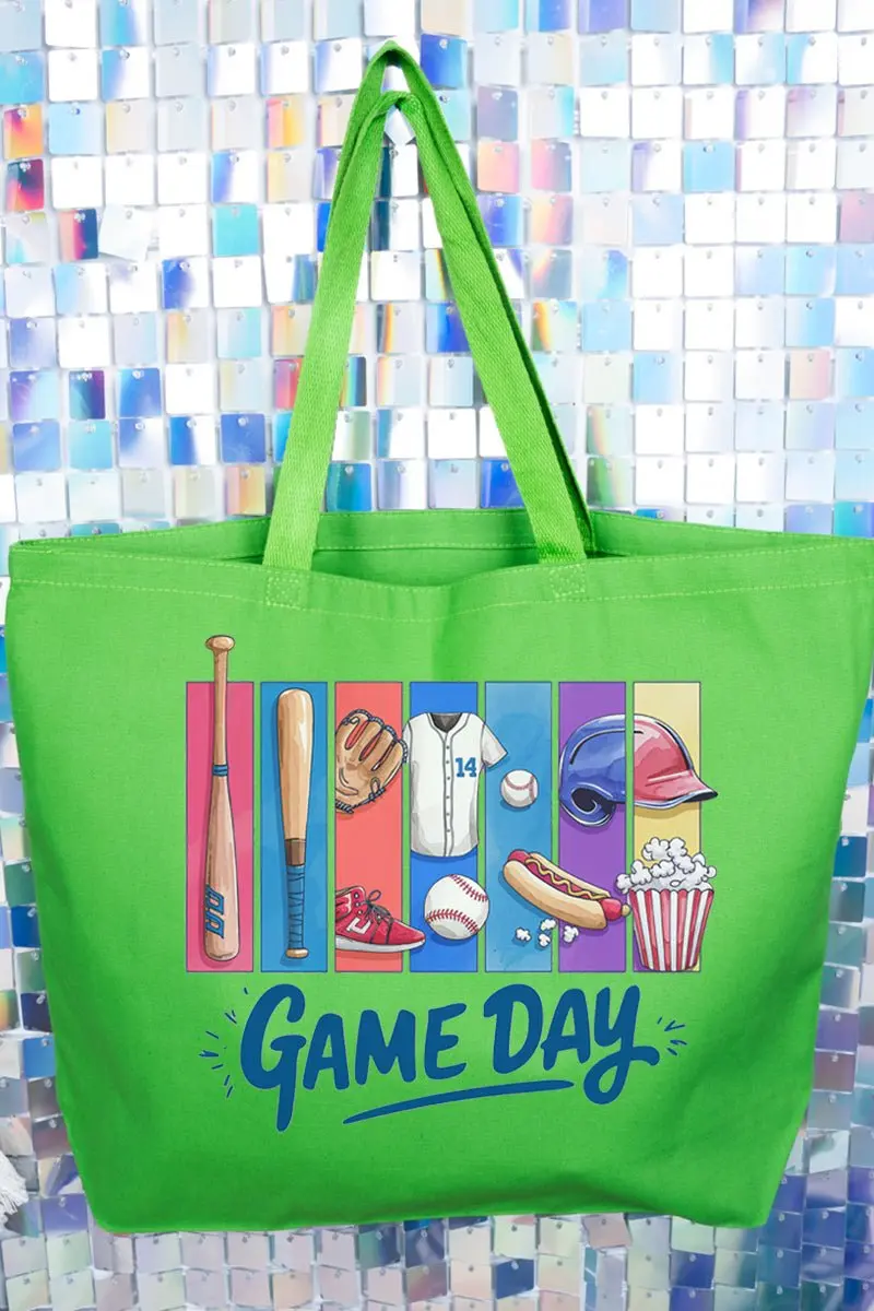 Swing Into Color Canvas Jumbo Tote