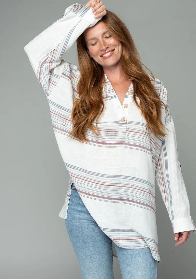 Take It Easy Henley Tunic