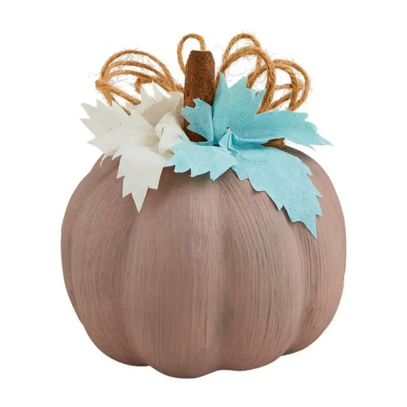 Tan Pastel Pumpkin Sitter by MudPie