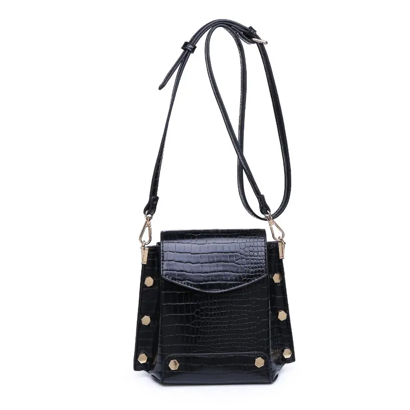 Taylor Croc Crossbody