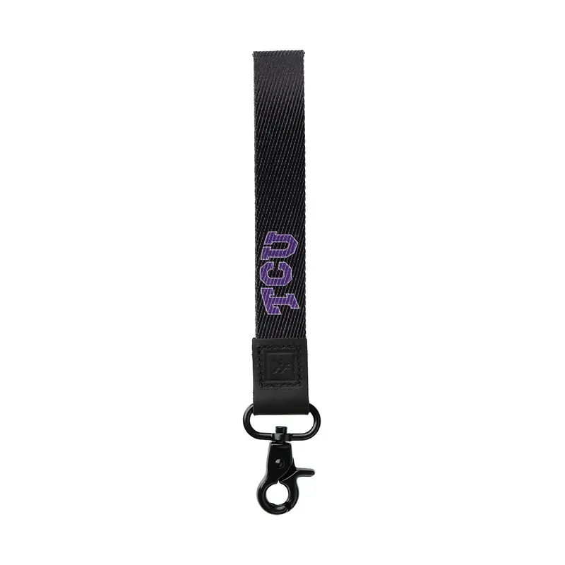 TCU Black - Wristlet Keychain
