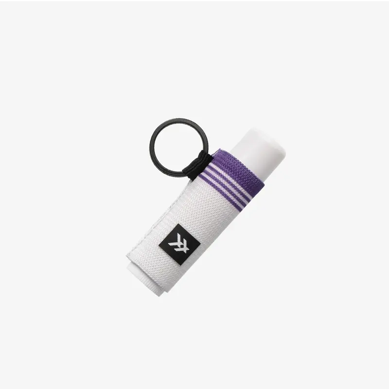 TCU White - Chapstick Holder Keychain