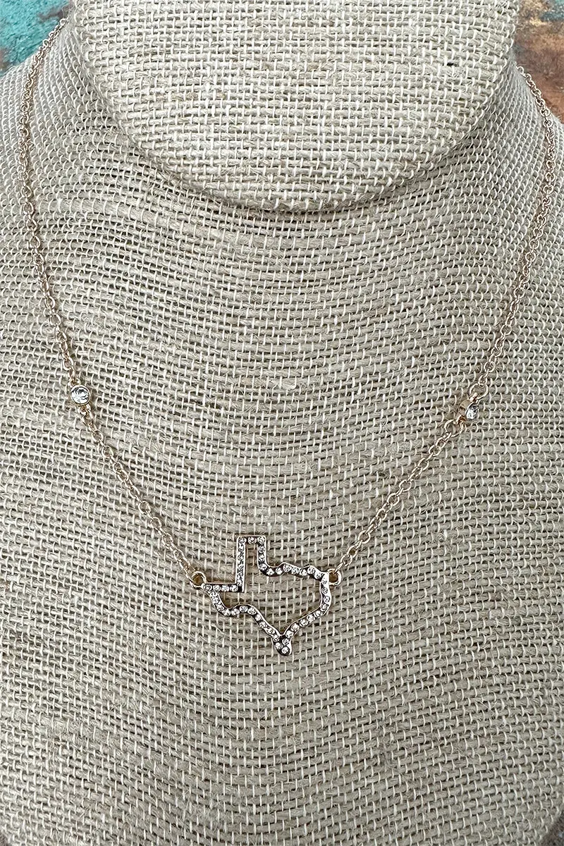 Texas Luxe Crystal Goldtone Necklace