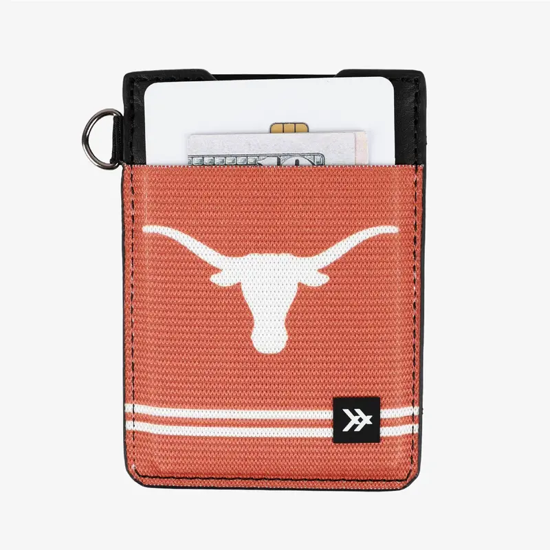 Texas Orange - Vertical Leather Wallet