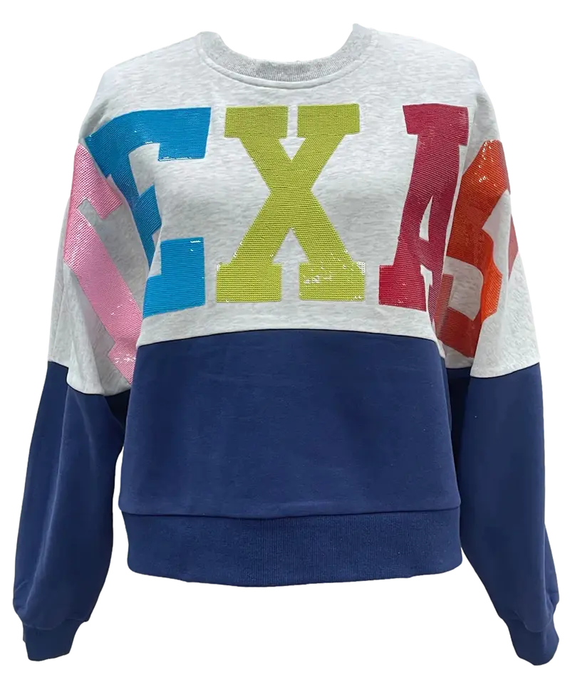 Texas Queen Colorblock Sweatshirt
