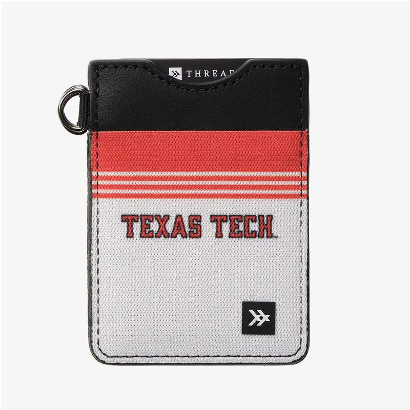 Texas Tech White - Vertical Leather Wallet