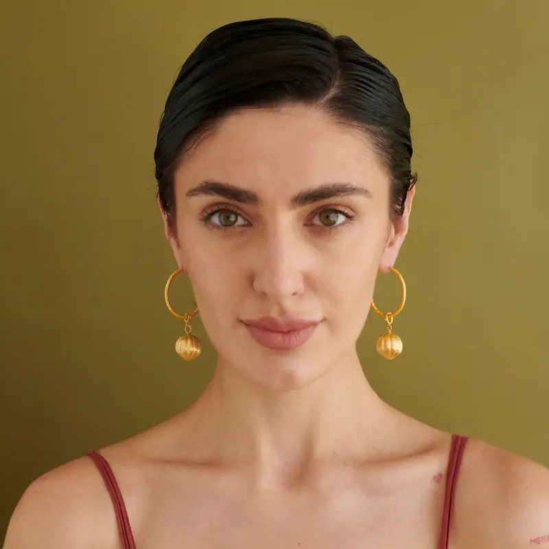 Textured Hoops (without charm)