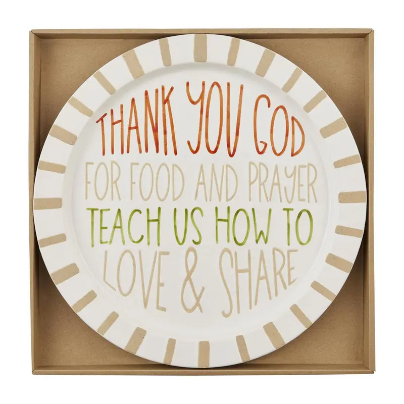Thank You God Platter by Mud Pie
