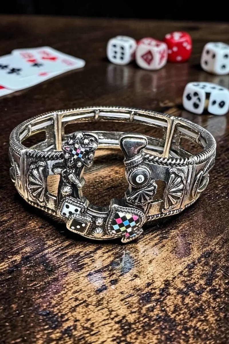 The Lucky Streak Silvertone Bracelet