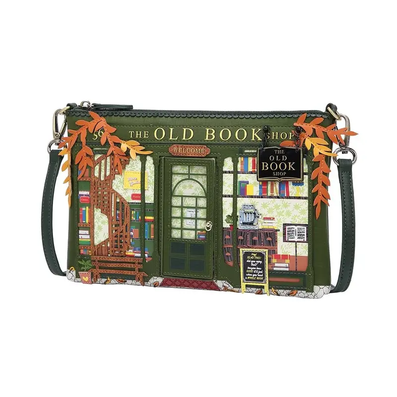 The Old Bookshop - Green Edition - Pouch Bag